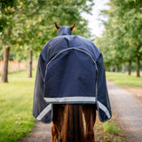 Horseware Ireland Rambo 1680D 450g Vari-Layer Turnout Rug #colour_navy-thunderstorm-grey-silver