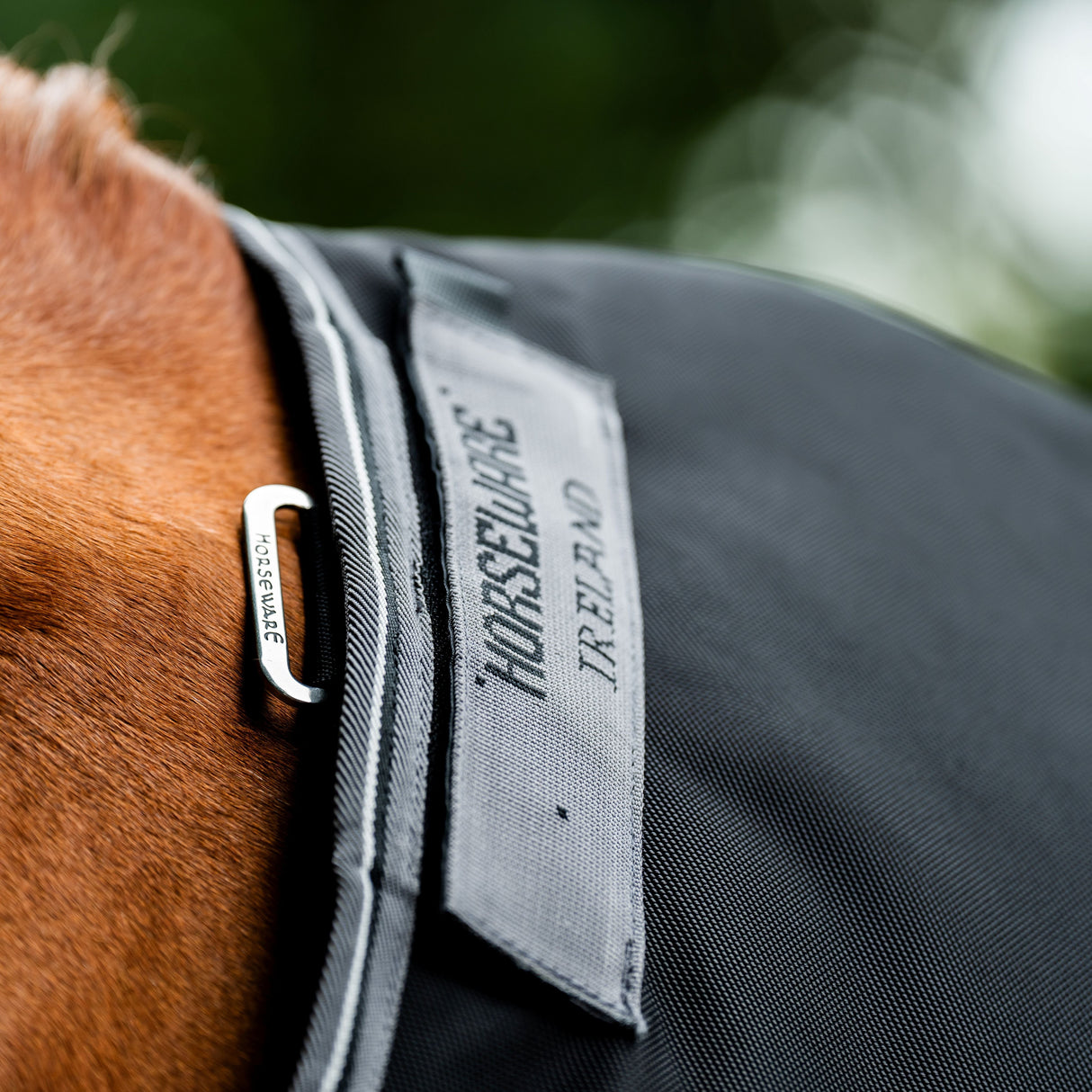 Horseware Ireland Rambo 1680D 0g Turnout Rug #colour_black-thunderstorm-grey-silver