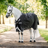 Horseware Ireland Rambo 1680D 250g Vari-Layer Turnout Rug #colour_black-thunderstorm-grey-silver