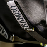 Horseware Ireland Rambo 1680D 250g Vari-Layer Turnout Rug #colour_black-thunderstorm-grey-silver