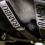 Horseware Ireland Rambo 1680D 450g Vari-Layer Turnout Rug #colour_black-thunderstorm-grey-silver