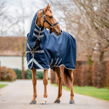Horseware Ireland Amigo 1200D Integrated 250g Turnout Rug #colour_navy-titanium-grey-silver