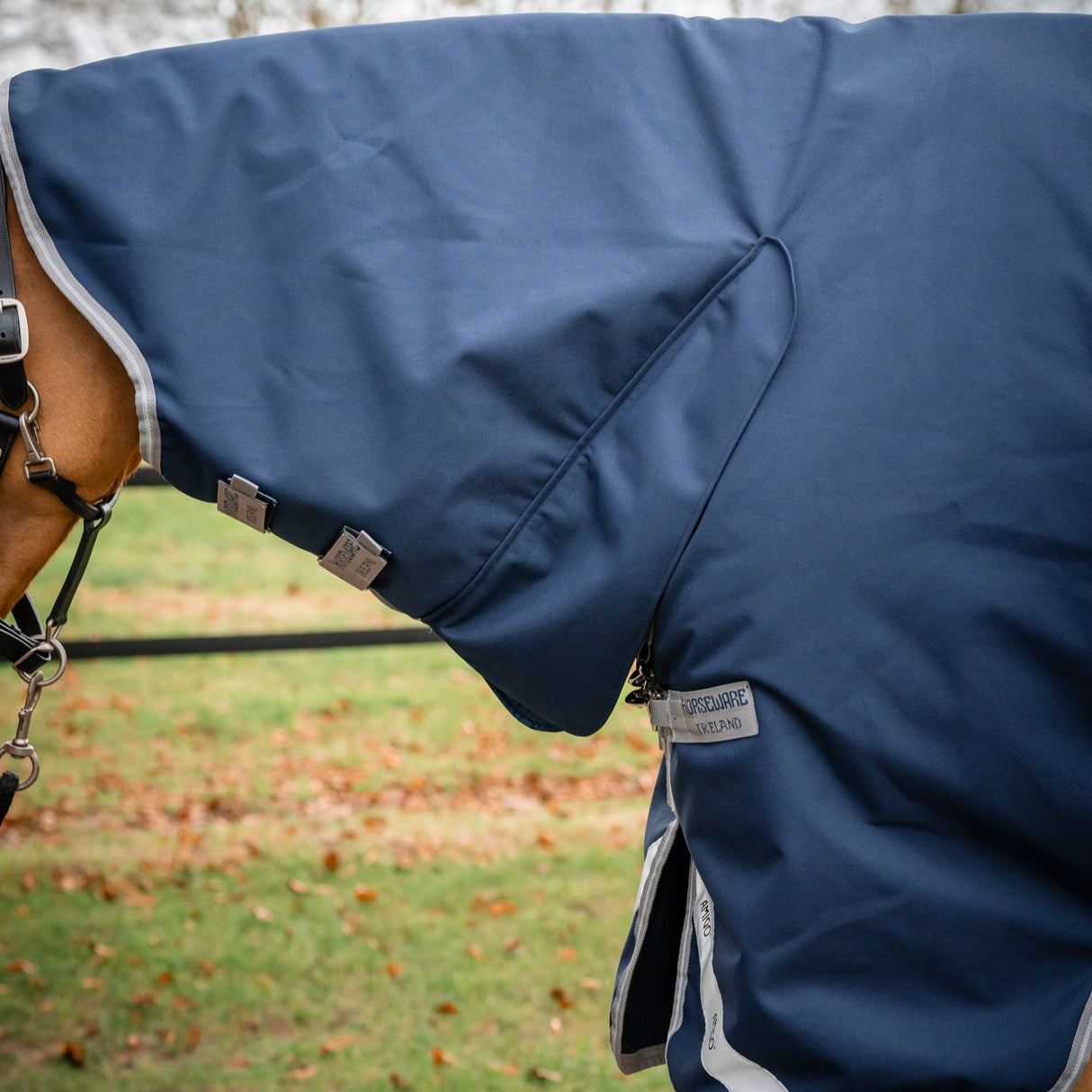 Horseware Ireland Amigo 1200D Integrated 50g Turnout Rug #colours_navy-titanium-grey-silver