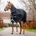 Horseware Ireland Amigo 1200D Integrated 150g Turnout Rug #colour_black-titanium-grey-silver