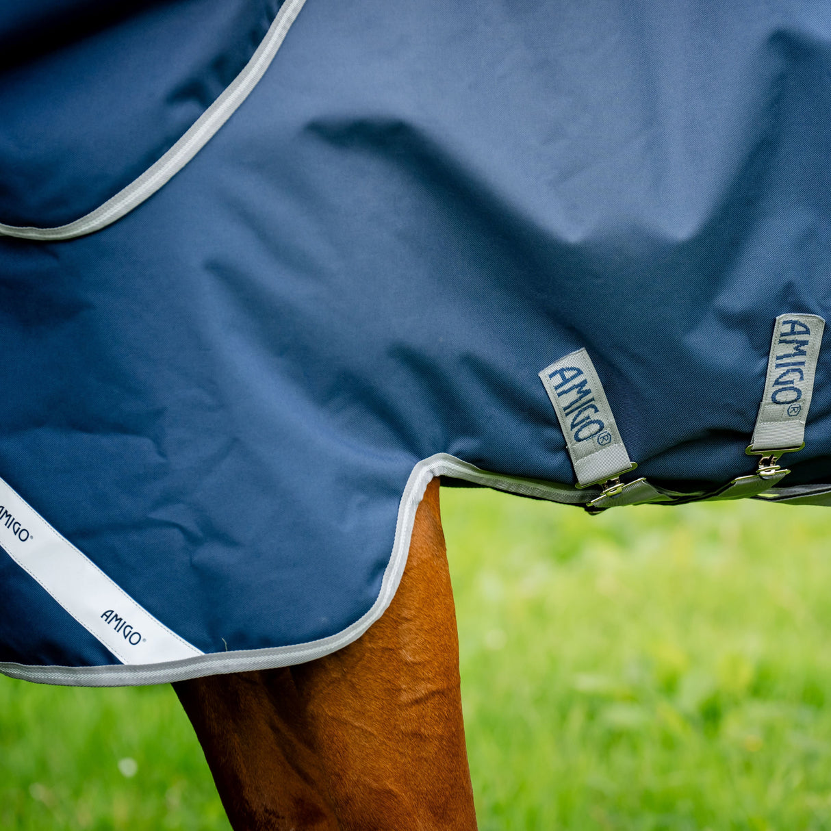 Horseware Ireland Amigo 1200D Plus 50g Turnout Rug #colour_navy-titanium-grey-silver