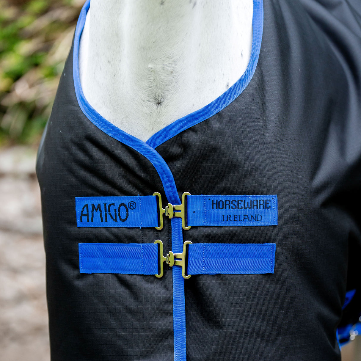 Horseware Ireland Amigo Ripstop 900D 50g Pony Turnout Rug #colour_black-classic-blue
