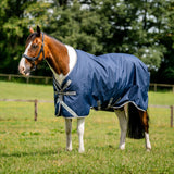 Horseware Ireland Amigo 1200D XL 50g Turnout Rug #colour_navy-titanium-grey-silver
