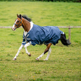 Horseware Ireland Amigo 1200D XL 50g Turnout Rug #colour_navy-titanium-grey-silver