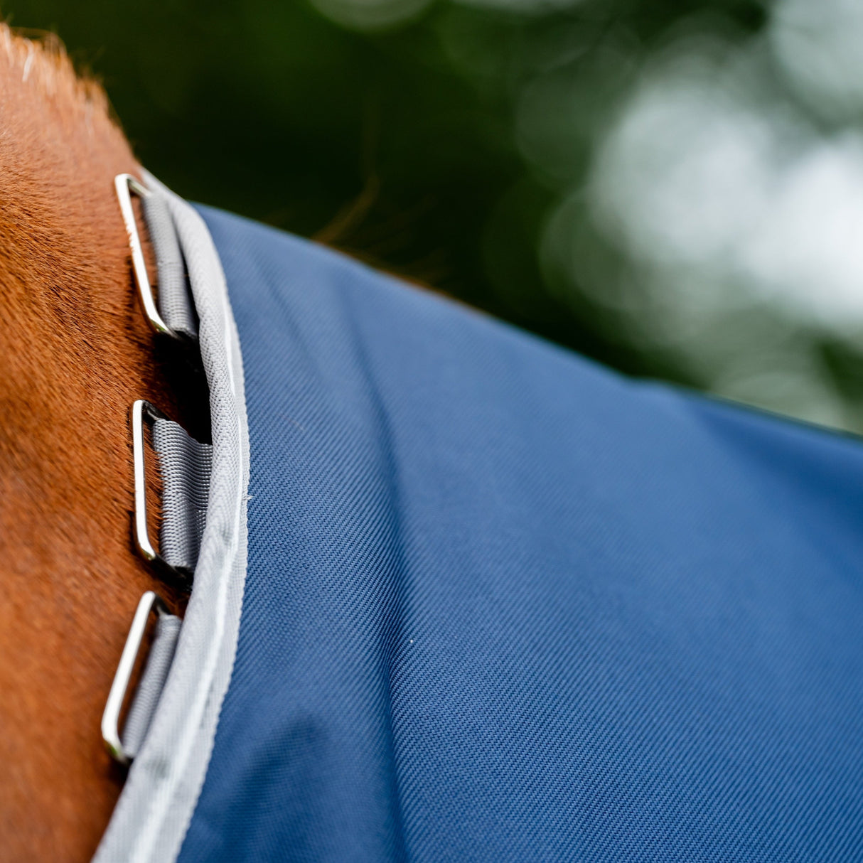 Horseware Ireland Amigo Bravo 12 Plus 100g #colour_navy-titanium-grey-silver