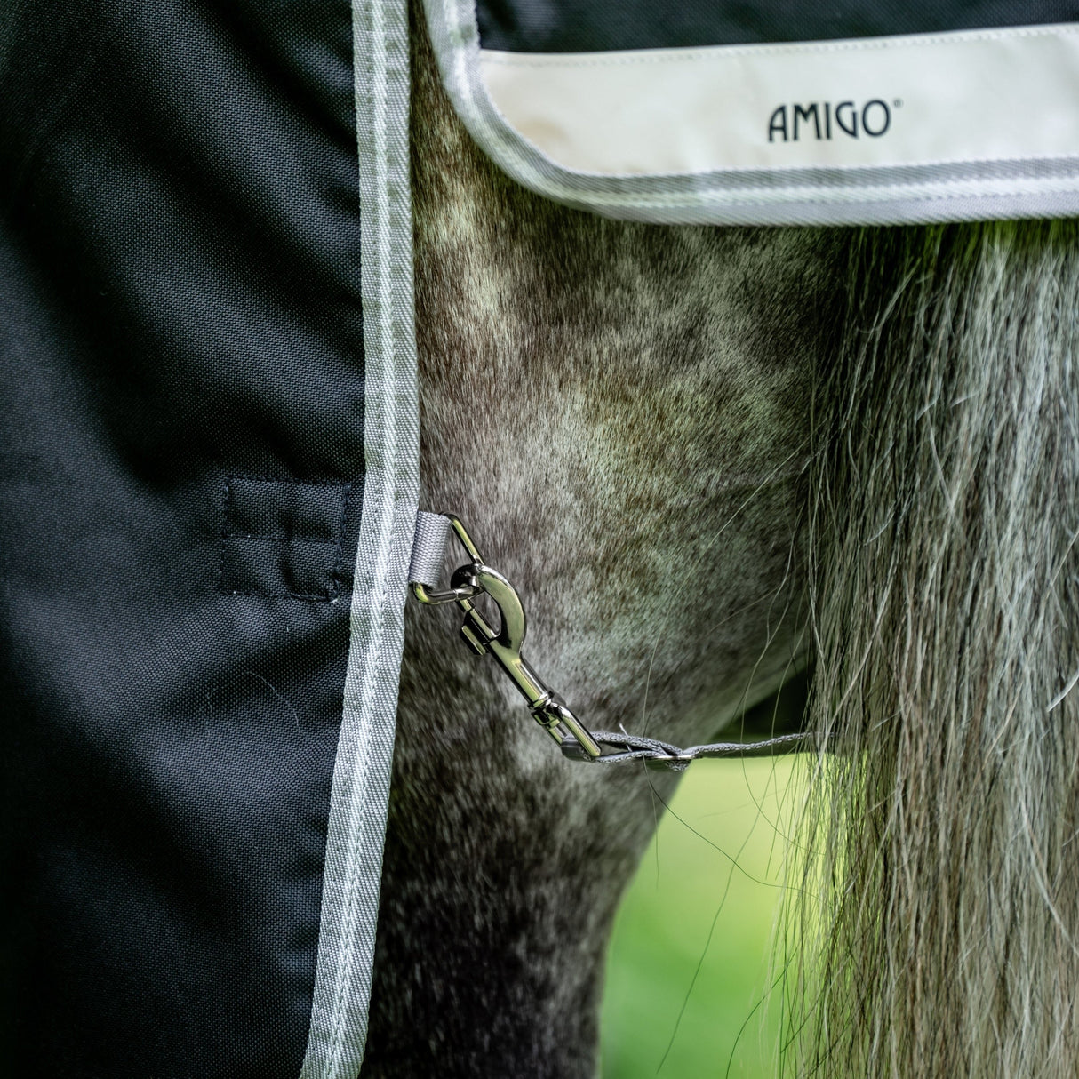 Horseware Ireland Amigo Bravo 12 Plus 100g #colour_black-titanium-grey-silver