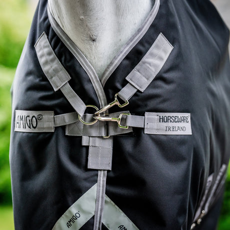 Horseware Ireland Amigo Bravo 12 Plus 100g #colour_black-titanium-grey-silver