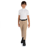 Equestro Leilani Model Junior Jodhpur Breeches In Stretch Material #colour_beige