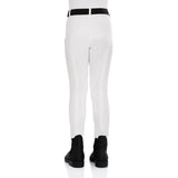 Equestro Leilani Model Junior Jodhpur Breeches In Stretch Material #colour_white