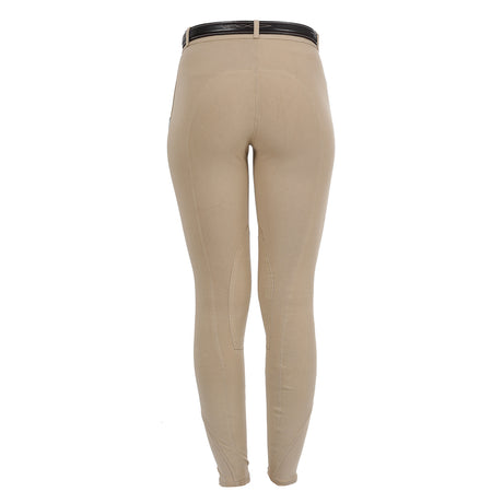 Equestro Selene Model Woman Breeches In Stretch Cotton #colour_beige