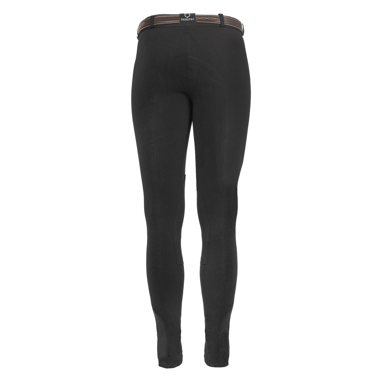Equestro Urano Model Man Breeches In Stretch Cotton #colour_black