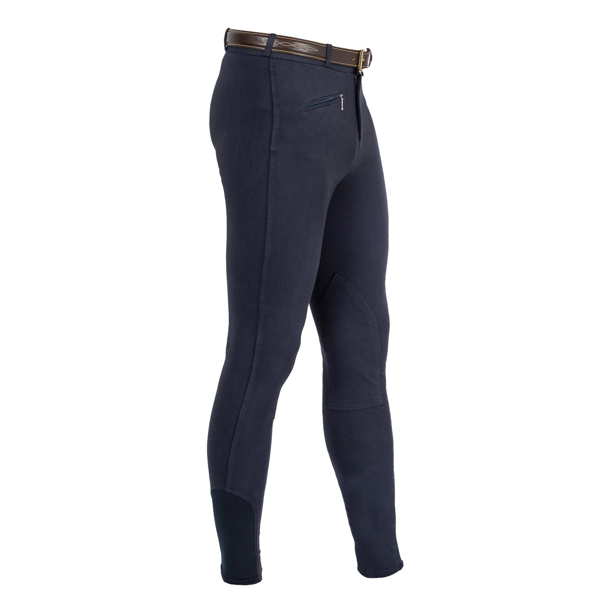 Equestro Urano Model Man Breeches In Stretch Cotton #colour_blue