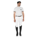 Equestro Urano Model Man Breeches In Stretch Cotton #colour_white
