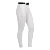 Equestro Selene Model Woman Breeches In Stretch Cotton With Grip #colour_white
