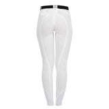 Equestro Selene Model Woman Breeches In Stretch Cotton With Grip #colour_white