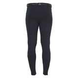 Equestro Zeus Men’s Stretch Cotton Breeches with Knee Grip #colour_blue