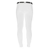 Equestro Zeus Men’s Stretch Cotton Breeches with Knee Grip #colour_white