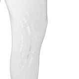 Equestro Zeus Men’s Stretch Cotton Breeches with Knee Grip #colour_white
