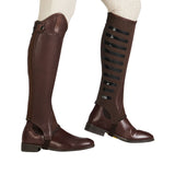 Equestro Unisex Gaiters With Silicone Inserts #colour_brown