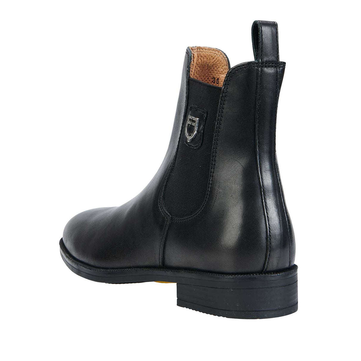 Equestro Unisex Ankle Boots With Side Elastics #colour_black