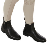 Equestro Unisex Ankle Boots With Side Elastics #colour_black