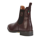 Equestro Unisex Ankle Boots With Side Elastics #colour_brown