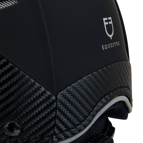 Equestro Ultra Light Helmet In Durable Plastic #colour_black