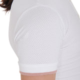 Equestro Girls' Slim Fit Breathable Competition Polo Shirt #colour_white