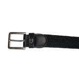 Equestro Elasticized Belt Crossed Pattern #colour_black
