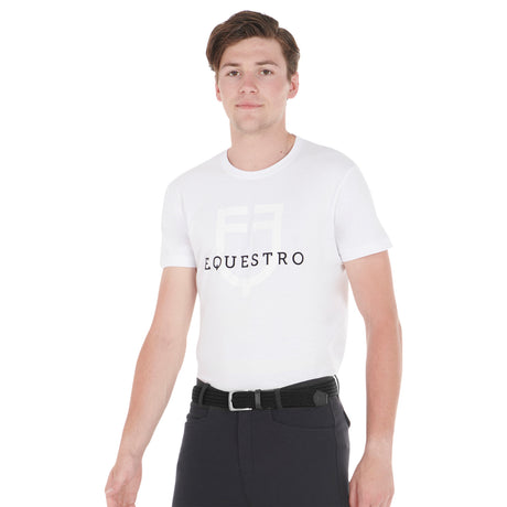 Equestro Elasticized Belt Crossed Pattern #colour_black