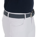 Equestro Elasticized Belt Crossed Pattern #colour_grey