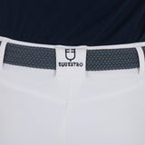 Equestro Elasticized Belt Crossed Pattern #colour_grey