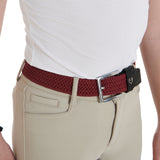 Equestro Elasticized Kids Belt Crossed Pattern