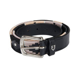 Leather belt with southwest patterm