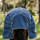 Horseware Ireland Rambo Optimo Stable Rug Heavy 400g #colour_navy-thunderstorm-grey-silver