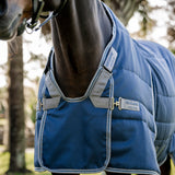 Horseware Ireland Rambo Optimo Stable Rug Heavy 400g #colour_navy-thunderstorm-grey-silver