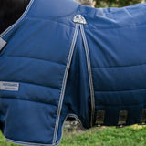 Horseware Ireland Rambo Optimo Stable Rug Heavy 400g #colour_navy-thunderstorm-grey-silver