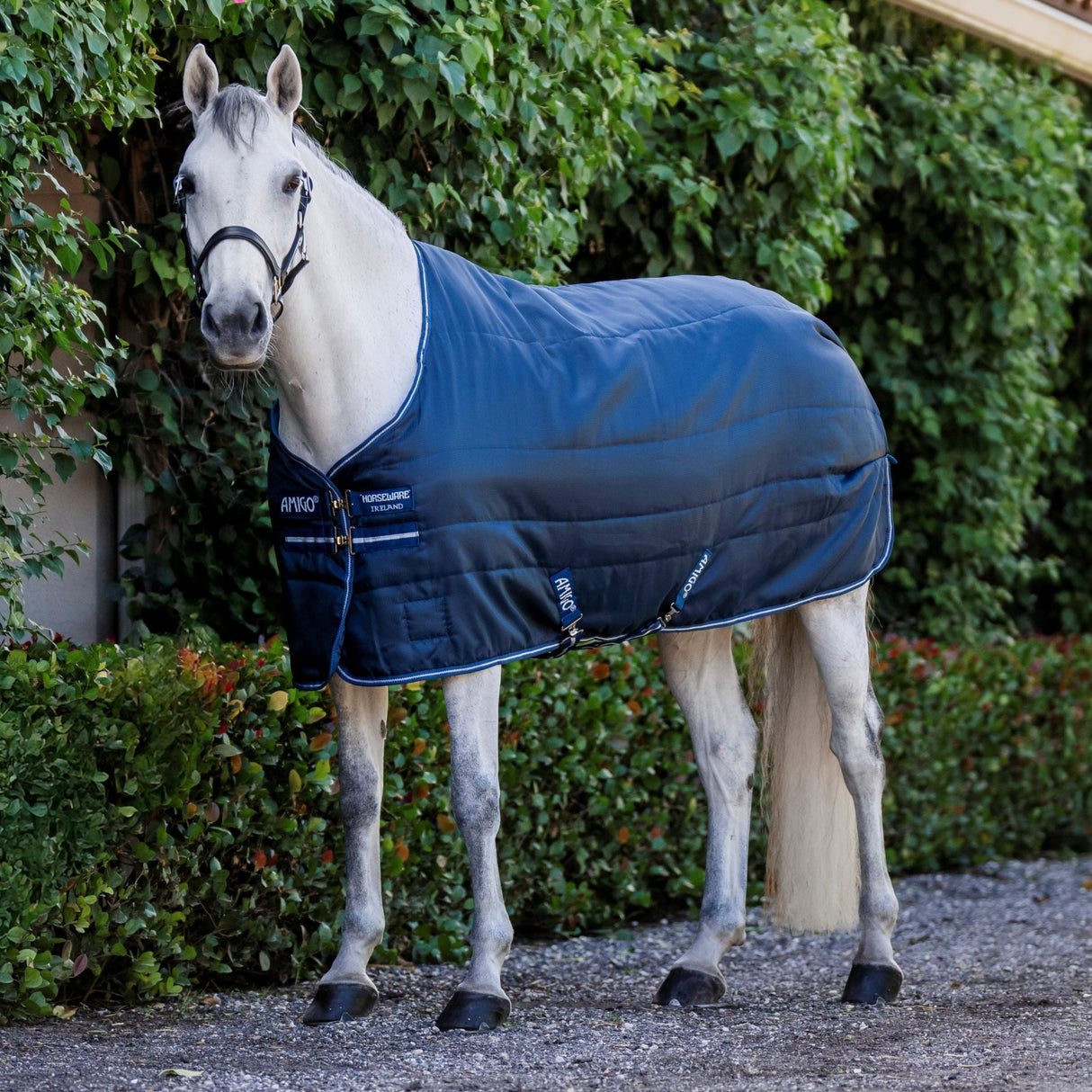 Horseware Ireland Amigo Ripstop Insulator 50g Stable Rug #colour_navy-titanium-grey