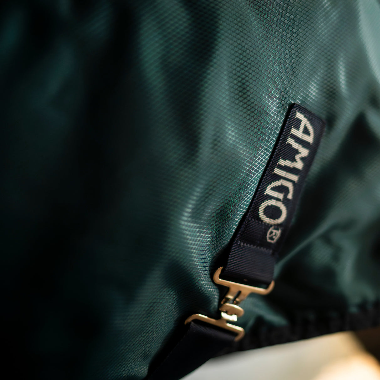 Horseware Ireland Amigo Ripstop Insulator 350g Stable Rug #colour_dynasty-green-navy-silver