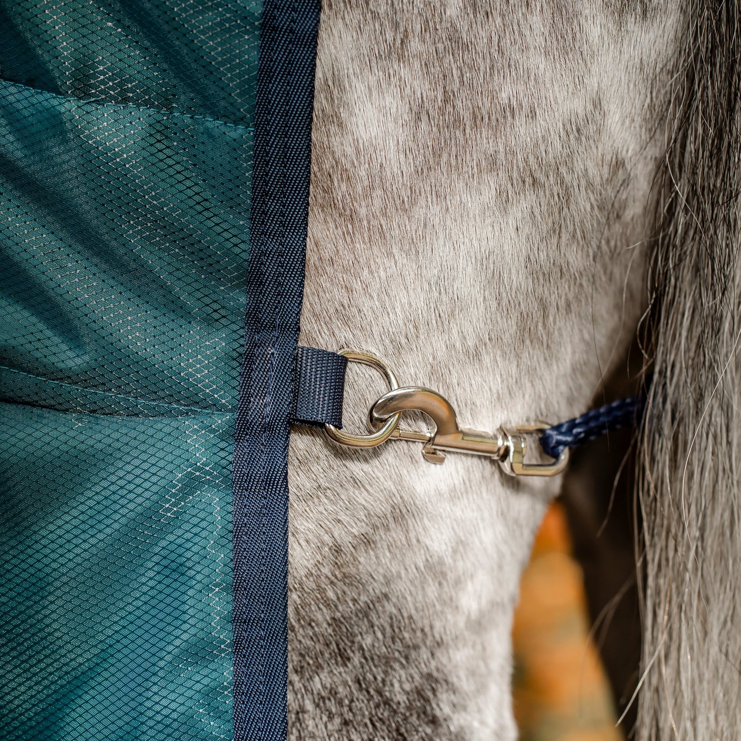 Horseware Ireland Amigo Ripstop Insulator 350g Stable Rug #colour_dynasty-green-navy-silver