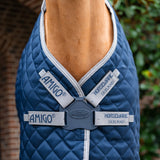 Horseware Ireland Amigo Quilted 200g Plus Stable Rug #colour_navy-titanium-grey-silver