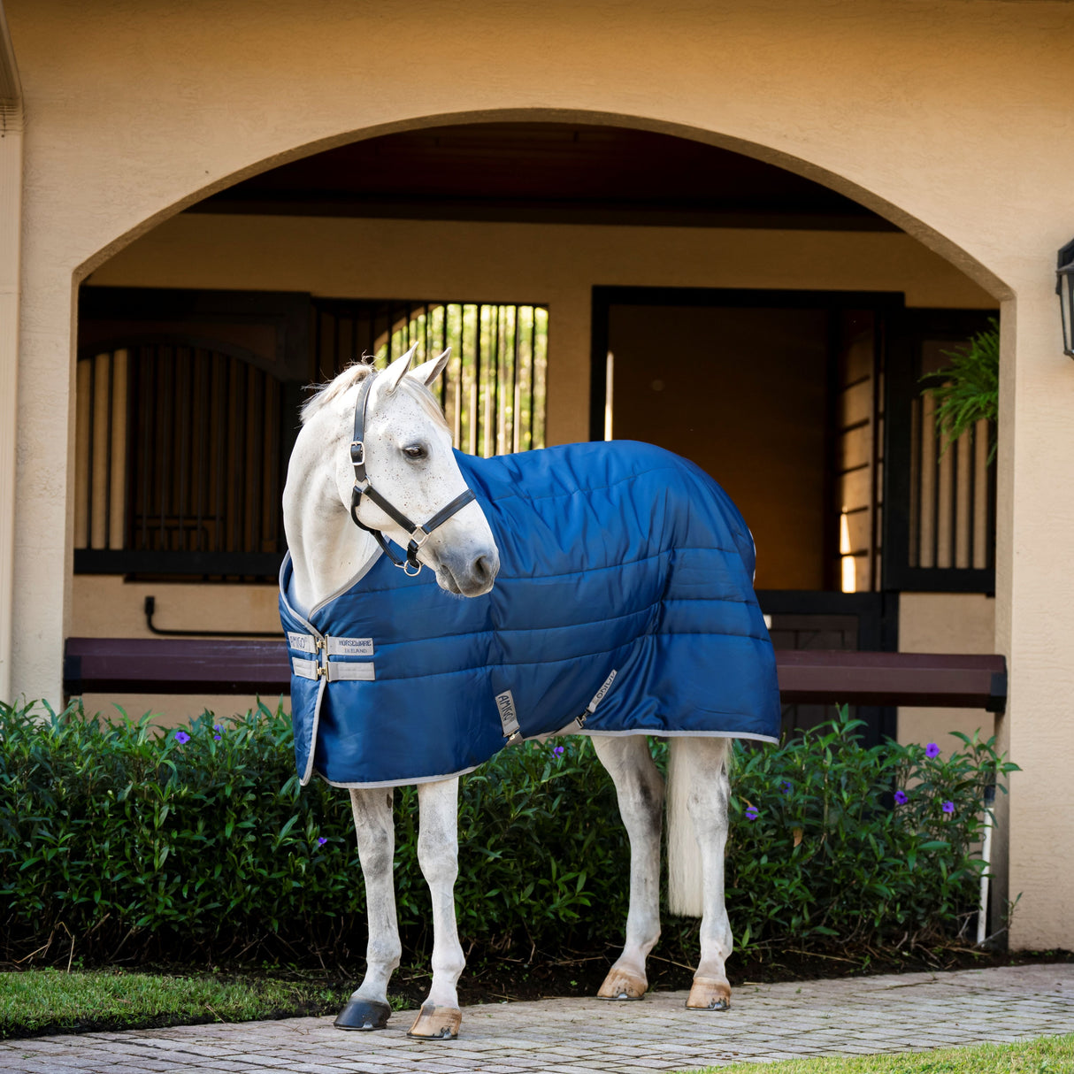 Horseware Ireland Amigo Ripstop Insulator 100g Pony Stable Rug #colour_navy-titanium-grey