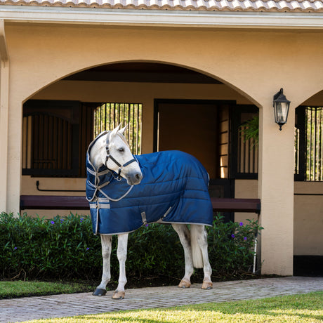 Horseware Ireland Amigo Ripstop Insulator 550g Plus Stable Rug #colour_navy-titanium-grey