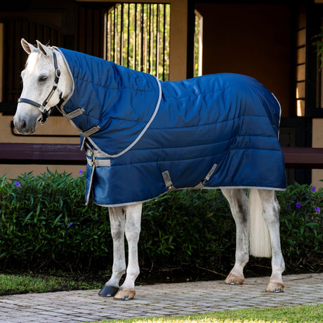 Horseware Ireland Amigo Ripstop Insulator 200g Plus Stable Rug #colour_navy-titanium-grey
