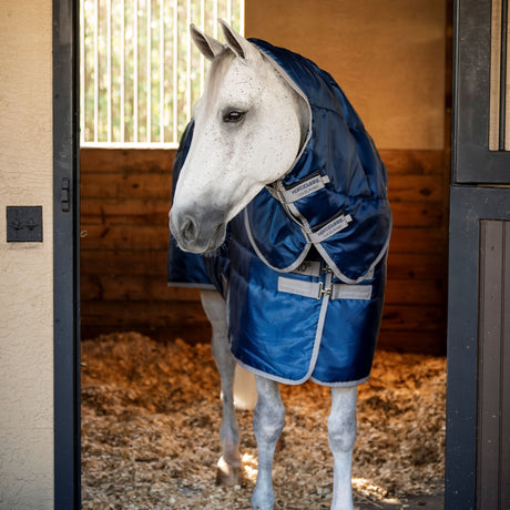 Horseware Ireland Amigo Ripstop Insulator 200g Plus Stable Rug #colour_navy-titanium-grey