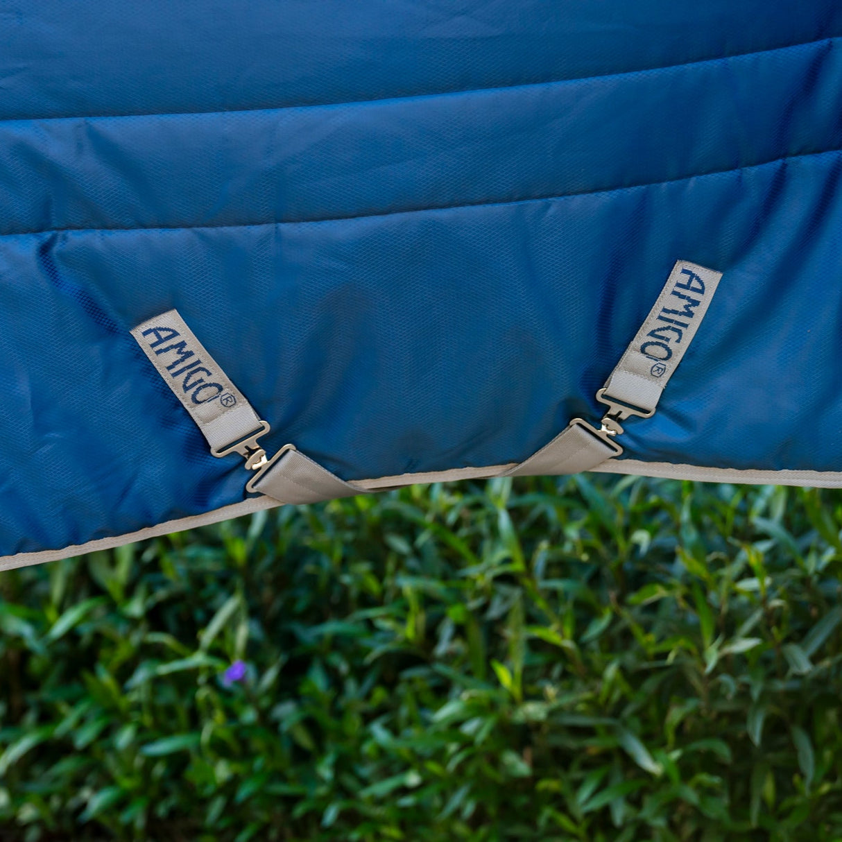 Horseware Ireland Amigo Ripstop Insulator 350g Plus Stable Rug #colour_navy-titanium-grey